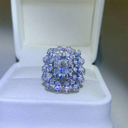 Exquisite 3 carat moissanite ring for luxury fashion enthusiasts $285 1-piece exquisite moissanite jewelry over 0.3