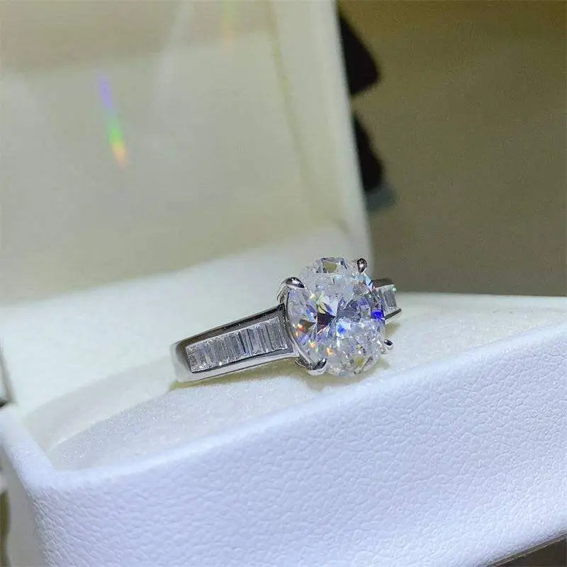 Elegance unveiled moissanite sterling silver ring for luxury fashion $250 1-piece this exquisite moissanite jewelry