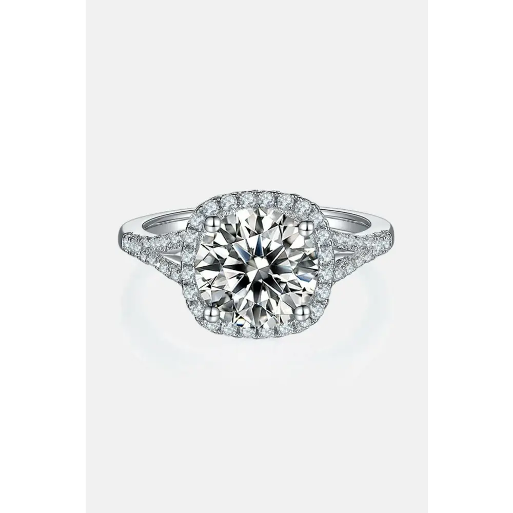 Exquisite 3 carat moissanite halo ring for luxury fashion enthusiasts $245 indulge in our exquisite moissanite jewelry,