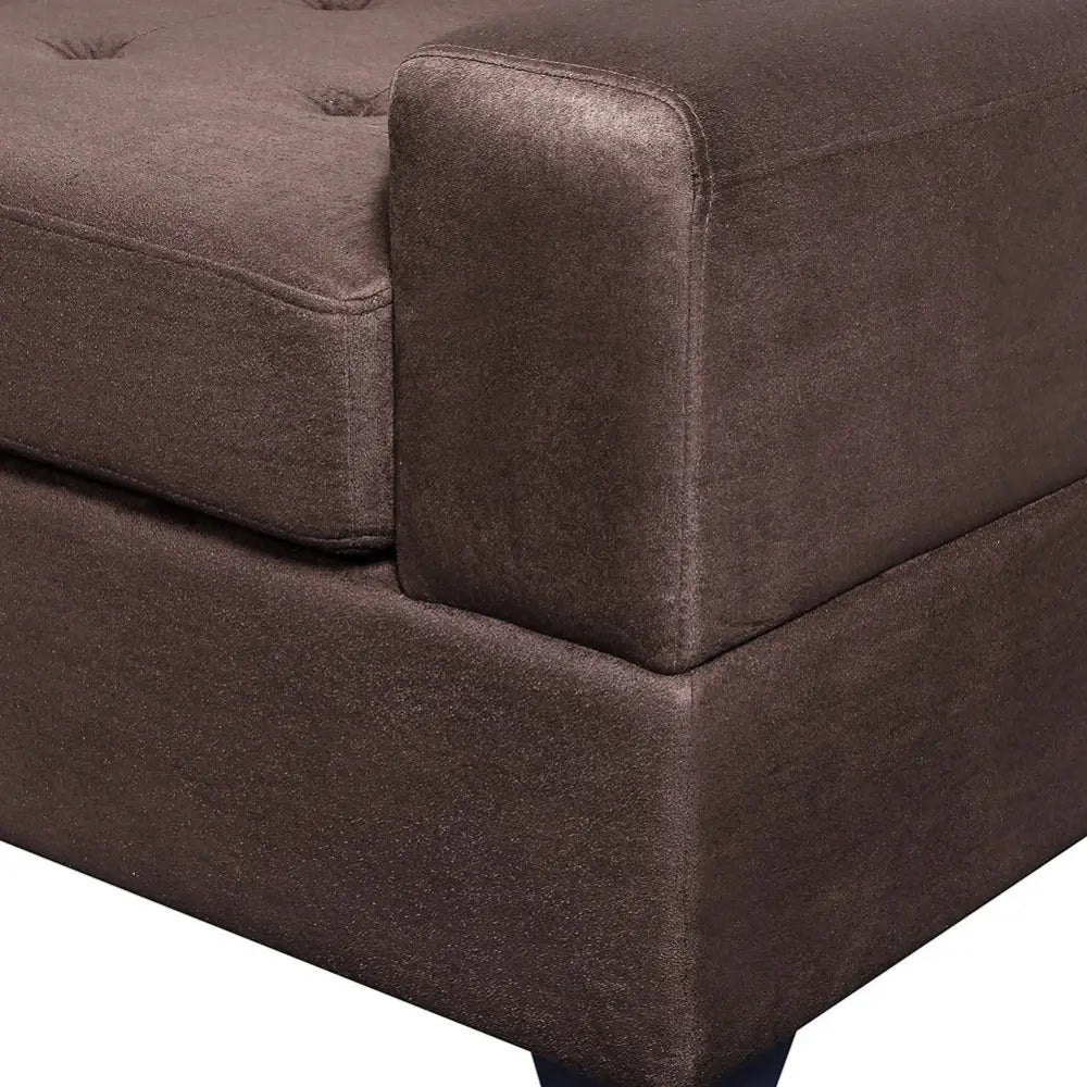 Luxurious brown microfiber sofa exuding timeless designer elegance $799 furniture specification experience the epitome