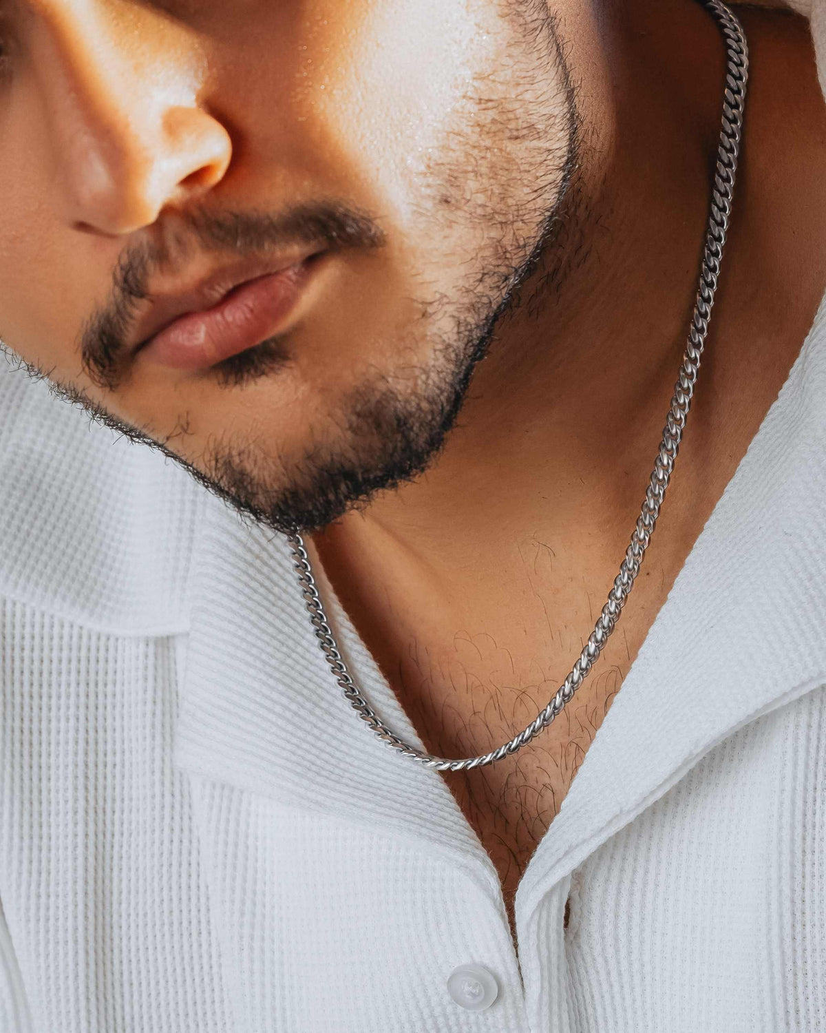 Silver Cuban Link Chain (3.5mm) - Maven Couture IncNecklace