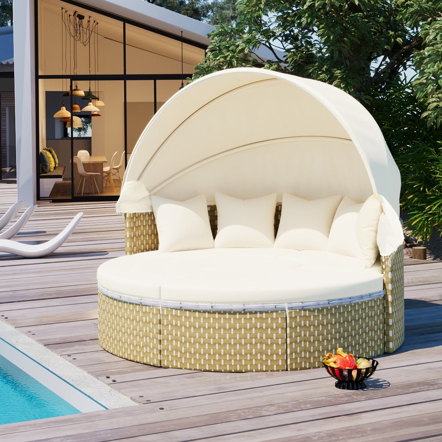 Round Outdoor Sectional Sofa