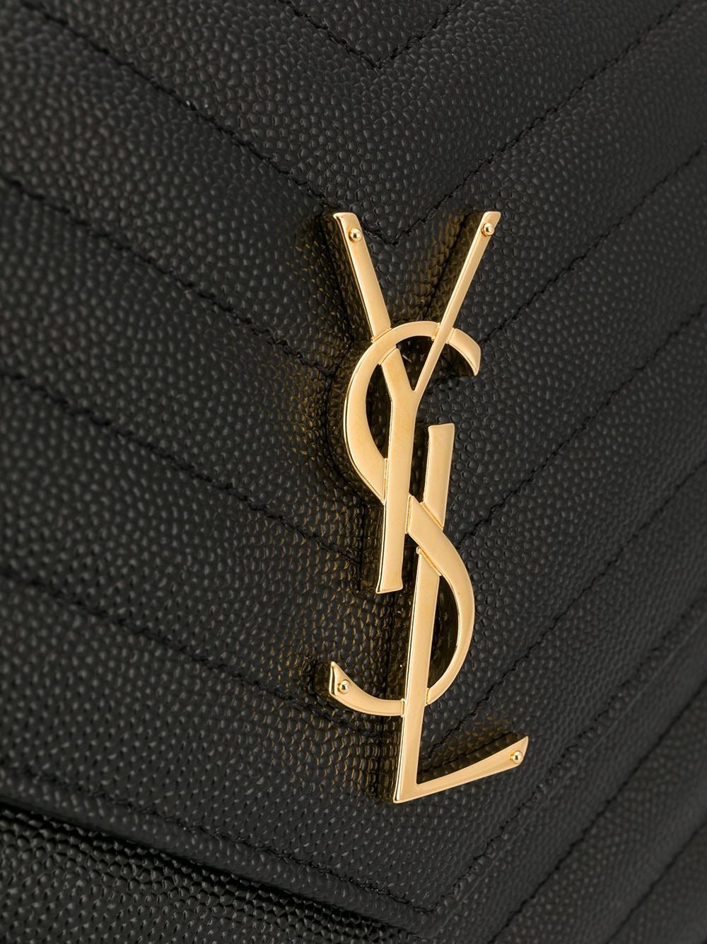 Saint Laurent Women Cassandre Matelassé Flap Pouch In Grain De Poudre Leather - Maven Couture IncHandbags / Shoulder Bags