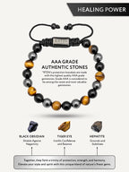 Triple Protection Beaded Bracelet - Bali - Maven Couture IncBeaded Bracelet