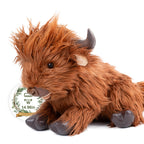 17.7 Inches Highland Cow Plush Handmade Collectable– Weighted Toy for Kids & Adults - Maven Couture IncWild Animals