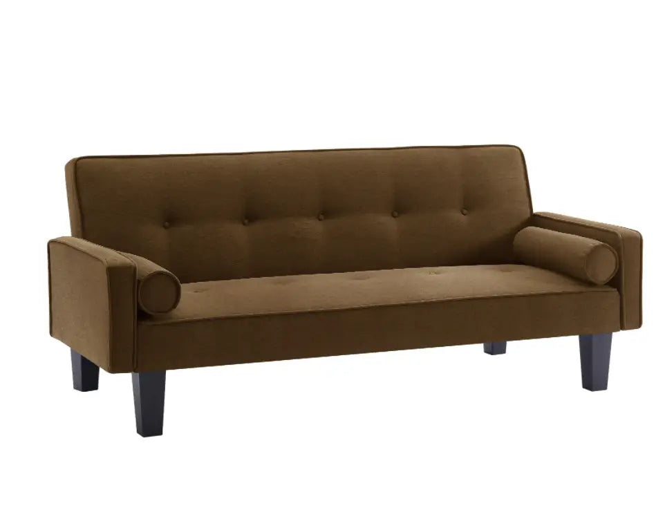 Luxury button tufted sofa elevates living room aesthetics with style