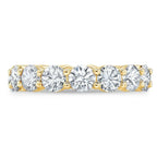 4.00 Ct Round Cut Created Moissanite Classic Eternity Band in 14k Gold Overlay - Maven Couture IncDiamond Ring