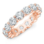 4.00 Ct Round Cut Created Moissanite Classic Eternity Band in 14k Gold Overlay - Maven Couture IncDiamond Ring