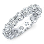 4.00 Ct Round Cut Created Moissanite Classic Eternity Band in 14k Gold Overlay - Maven Couture IncDiamond Ring