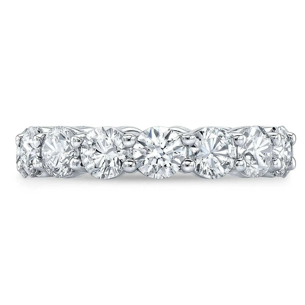 4.00 Ct Round Cut Created Moissanite Classic Eternity Band in 14k Gold Overlay - Maven Couture IncDiamond Ring