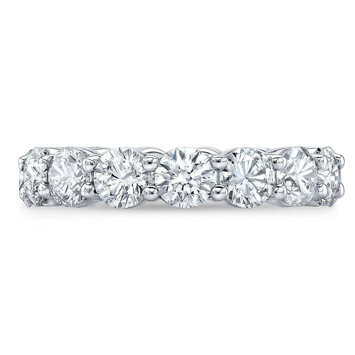 4.00 Ct Round Cut Created Moissanite Classic Eternity Band in 14k Gold Overlay - Maven Couture IncDiamond Ring