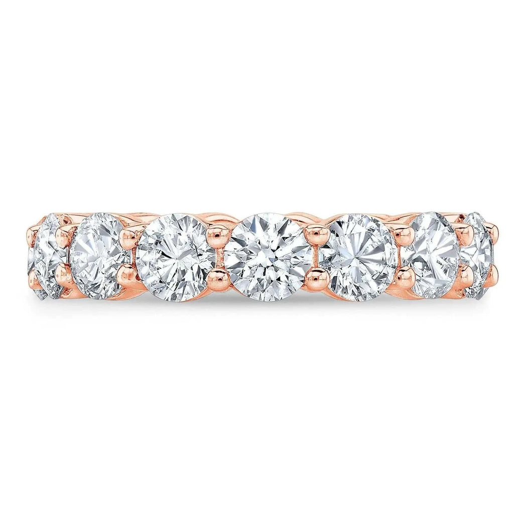 4.00 Ct Round Cut Created Moissanite Classic Eternity Band in 14k Gold Overlay - Maven Couture IncDiamond Ring