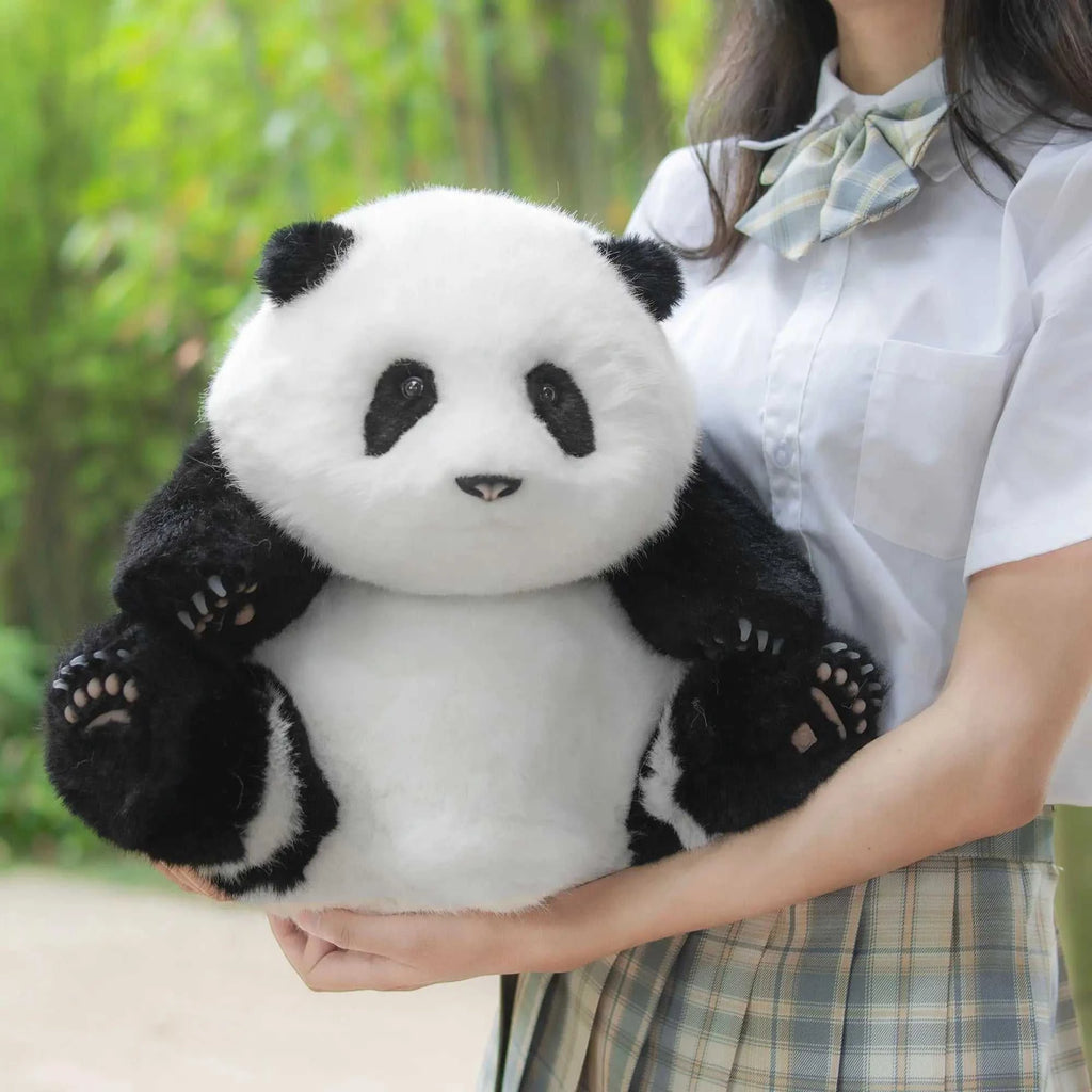 4.6lbs Panda Hehua Handcrafted Plush– Calm Companion Mindful Relax - Maven Couture IncPanda