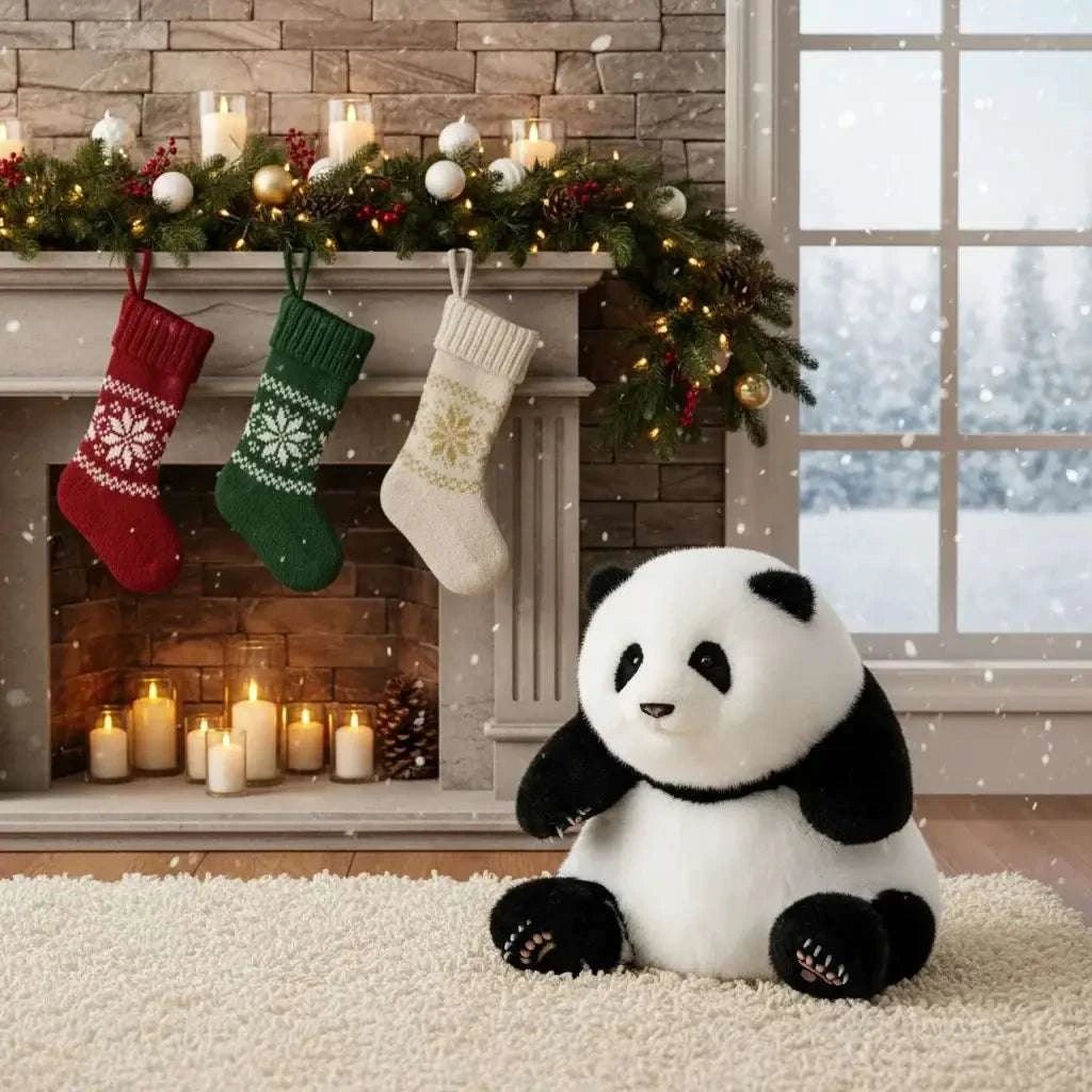 4.6lbs Panda Hehua Handcrafted Plush– Calm Companion Mindful Relax