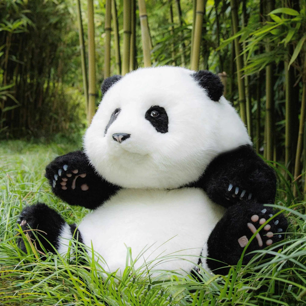 4.6lbs Panda Hehua Handcrafted Plush– Calm Companion Mindful Relax - Maven Couture IncPanda