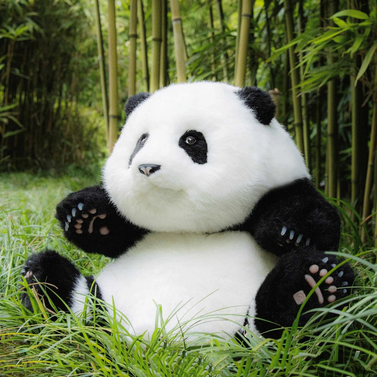 4.6lbs Panda Hehua Handcrafted Plush– Calm Companion Mindful Relax