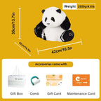 4.6lbs Panda Hehua Handcrafted Plush– Calm Companion Mindful Relax - Maven Couture IncPanda