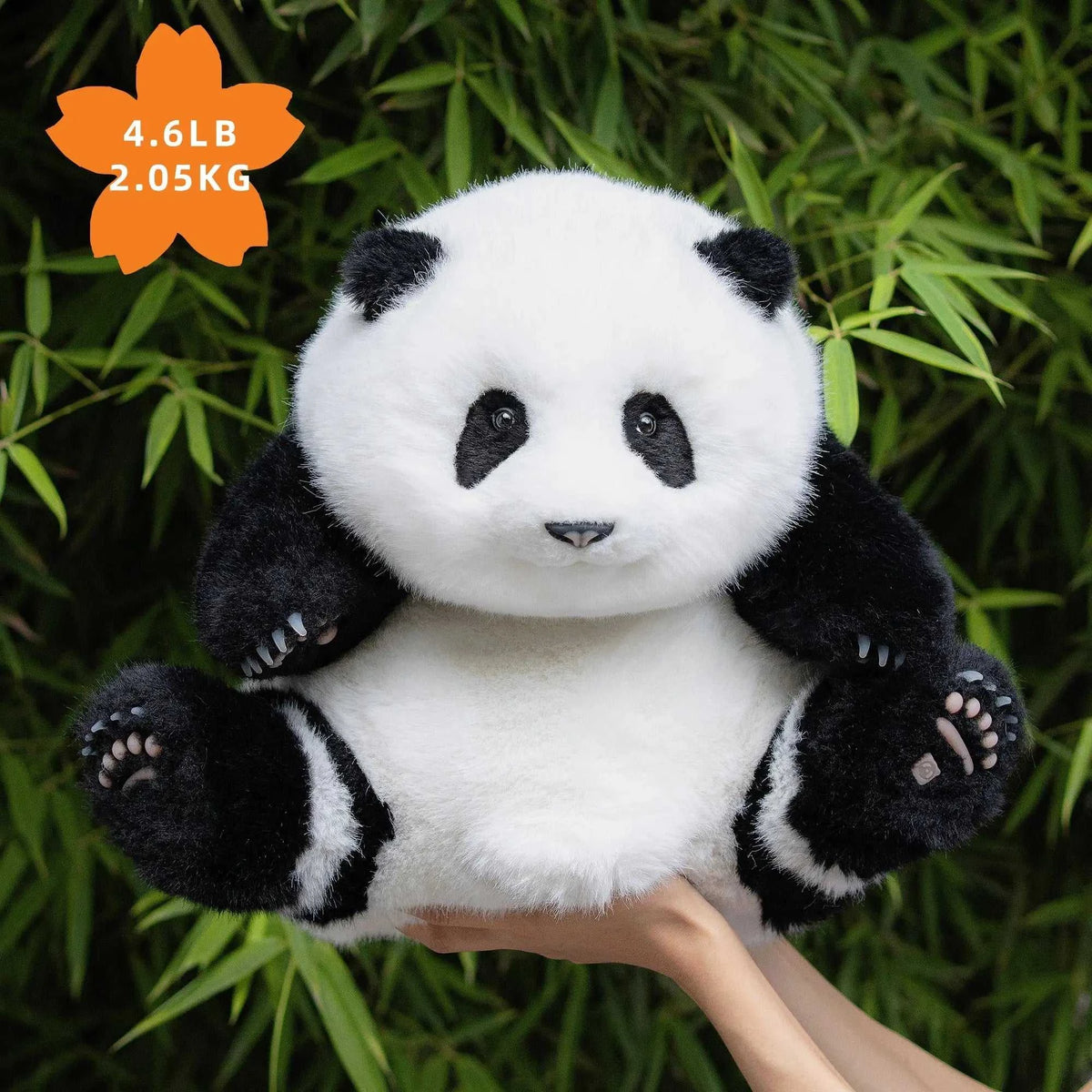 4.6lbs Panda Hehua Handcrafted Plush– Calm Companion Mindful Relax