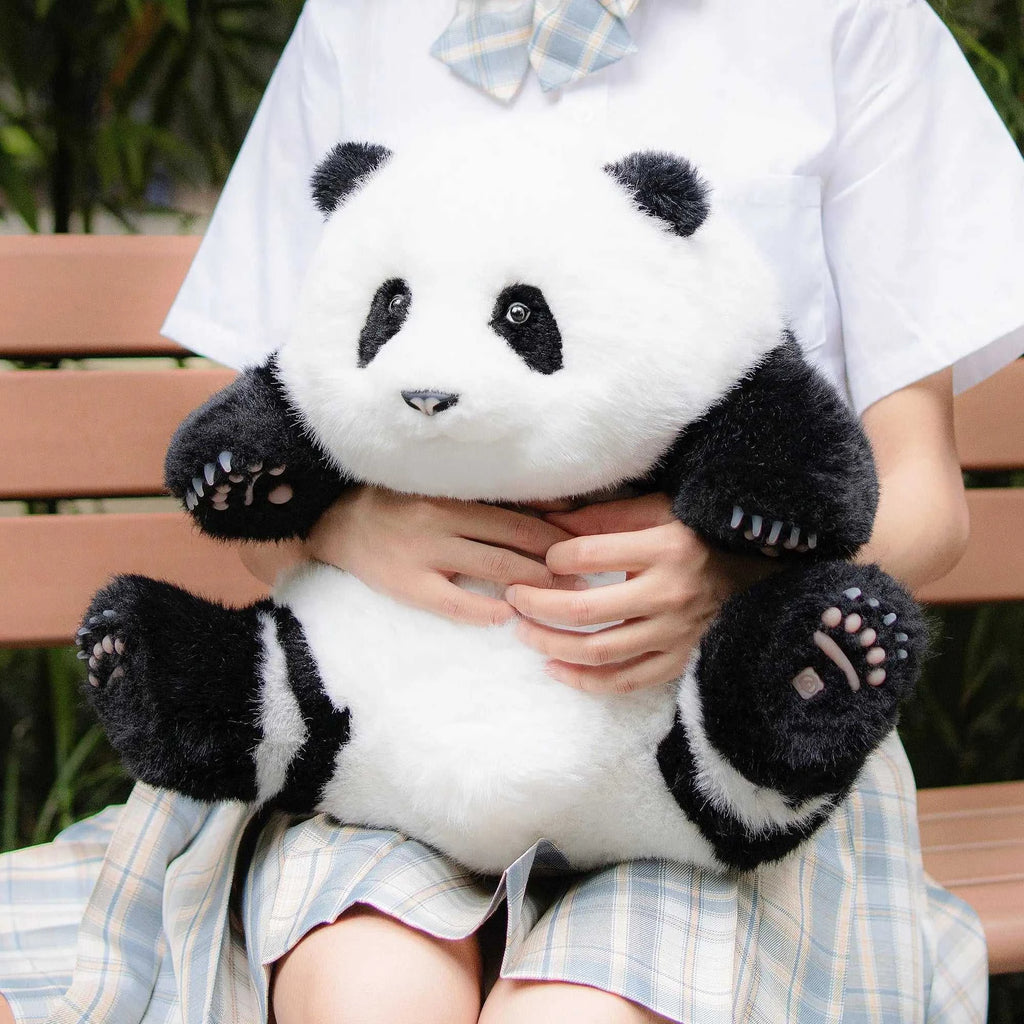 4.6lbs Panda Hehua Handcrafted Plush– Calm Companion Mindful Relax - Maven Couture IncPanda