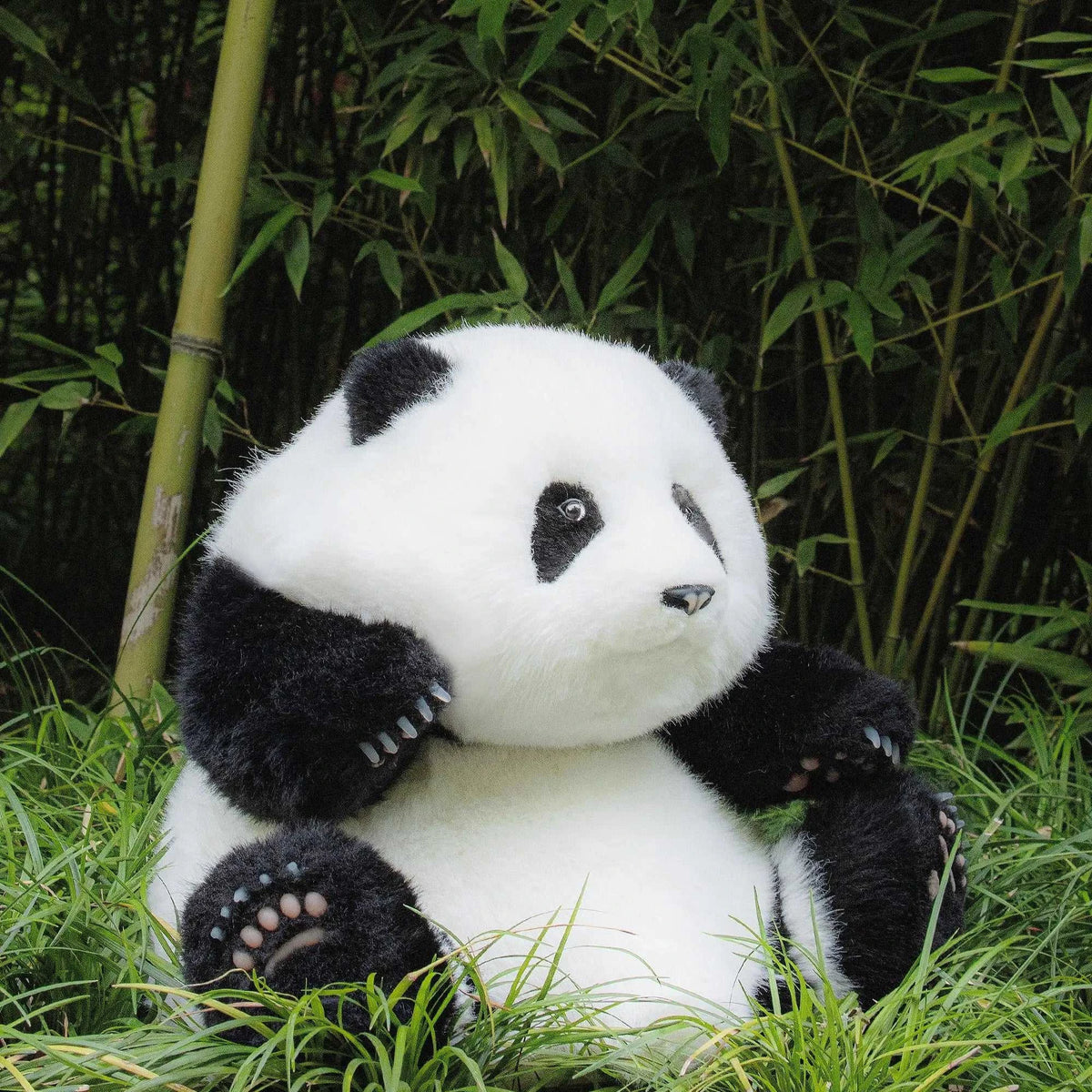 4.6lbs Panda Hehua Handcrafted Plush– Calm Companion Mindful Relax