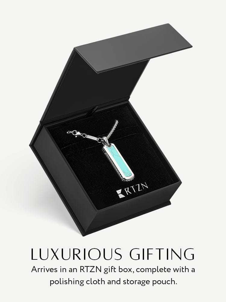 Turquoise Column Pendant Necklace - Maven Couture IncColumn Pendant