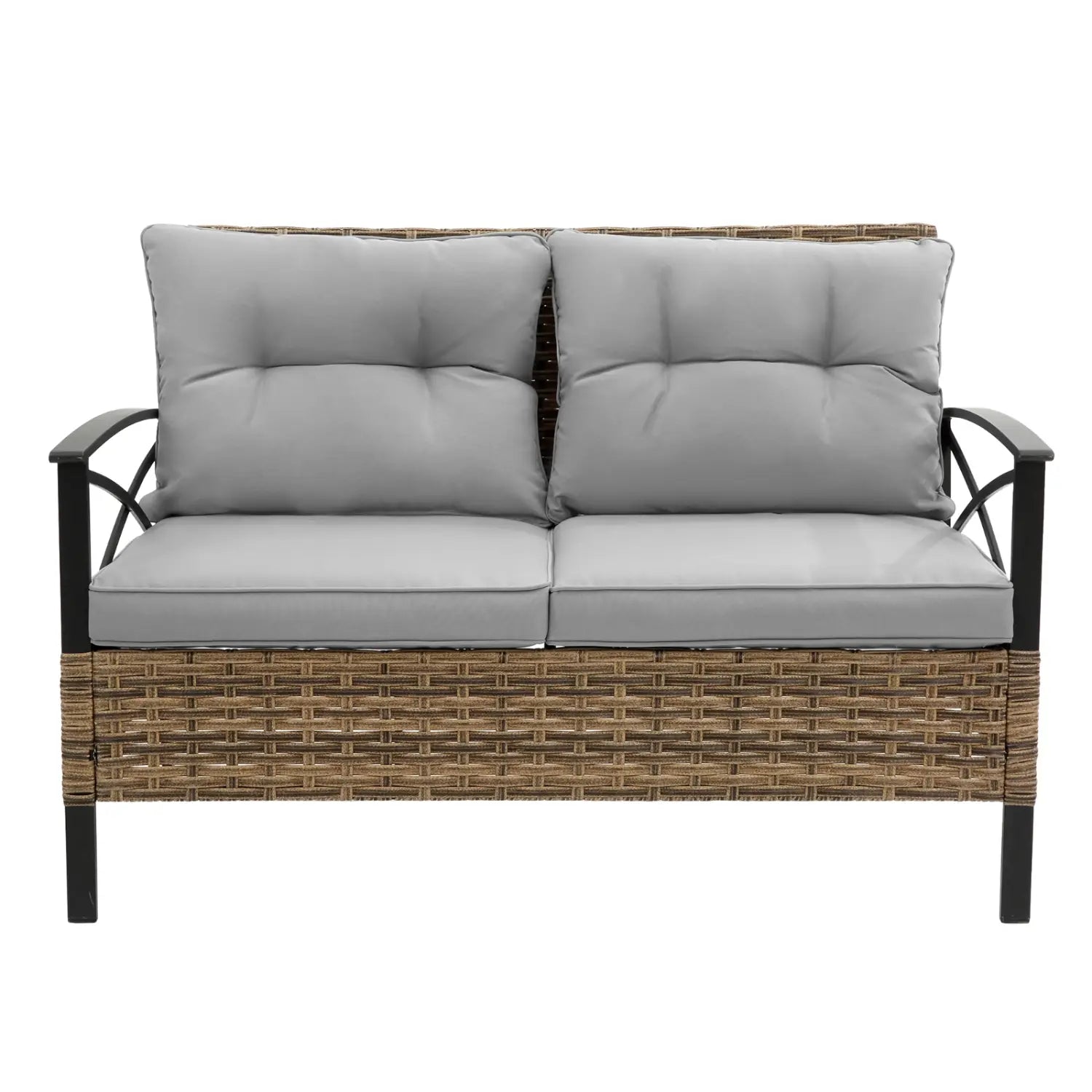 Elevate outdoor living with the luxe patio 4-piece sectional sofa set