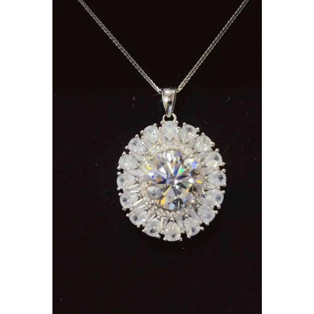 Exquisite 5 carat moissanite necklace in luxury fashion for women $203 a stunning matching box that elevates