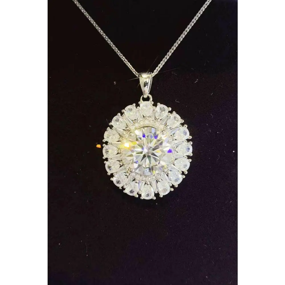 Exquisite 5 carat moissanite necklace in luxury fashion for women $203 a stunning matching box that elevates