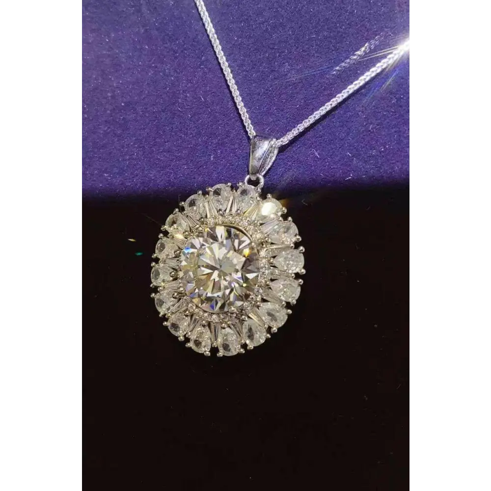 Exquisite 5 carat moissanite necklace in luxury fashion for women $203 a stunning matching box that elevates