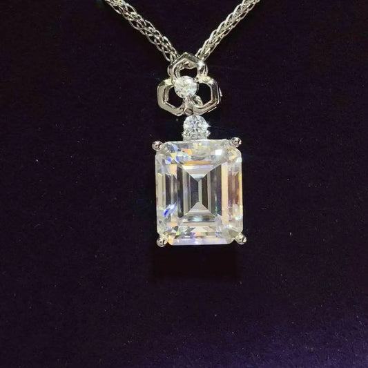 Indulge in luxury fashion with the elegant 5 carat moissanite necklace $299 1-piece indulge in the brilliance