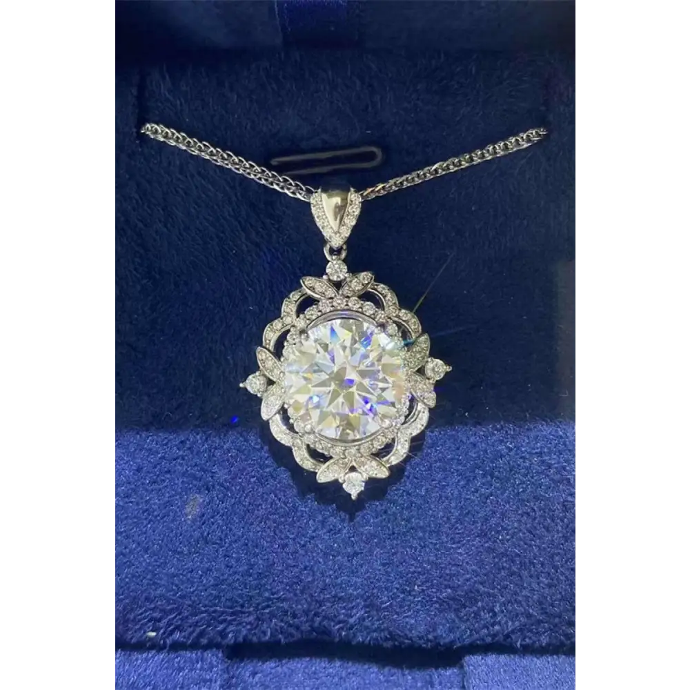 Exquisite 5 carat moissanite necklace in luxury fashion for women $256 indulge in the luxurious experience of owning