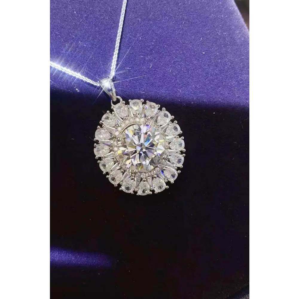 Exquisite 5 carat moissanite necklace in luxury fashion for women $203 a stunning matching box that elevates