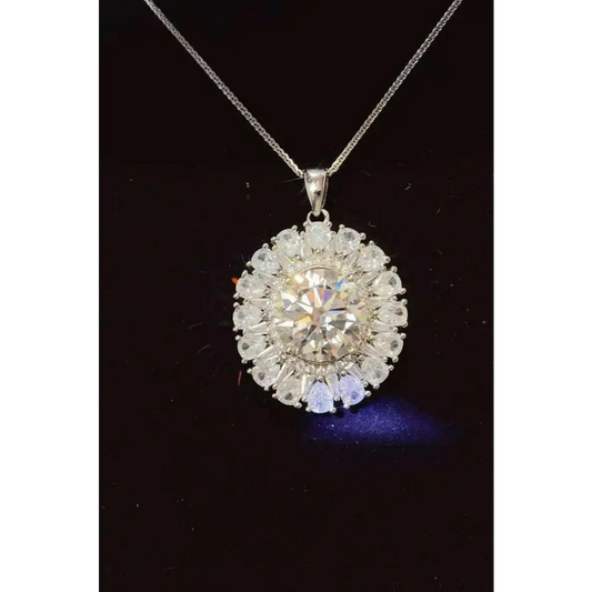 Exquisite 5 carat moissanite necklace in luxury fashion for women $203 a stunning matching box that elevates