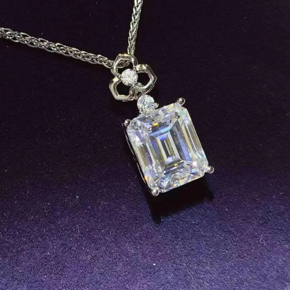 Indulge in luxury fashion with the elegant 5 carat moissanite necklace $299 1-piece indulge in the brilliance