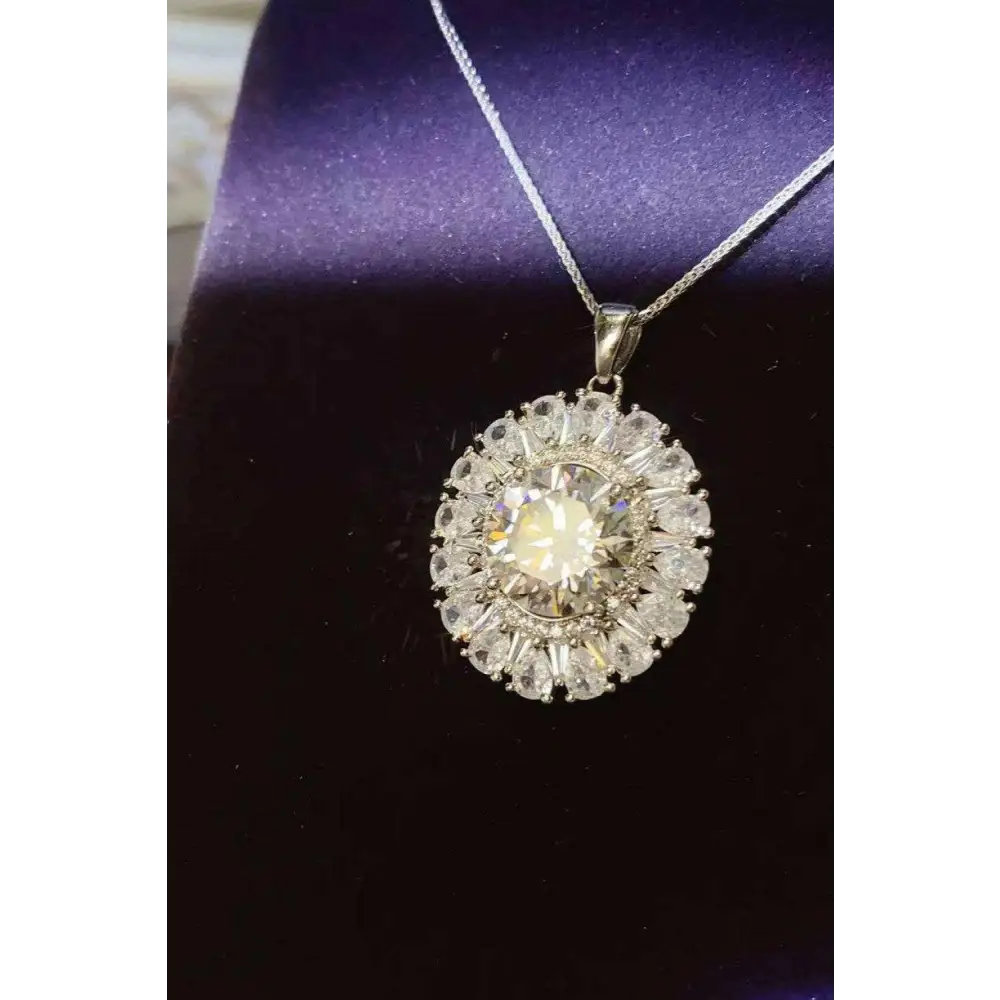 Exquisite 5 carat moissanite necklace in luxury fashion for women $203 a stunning matching box that elevates