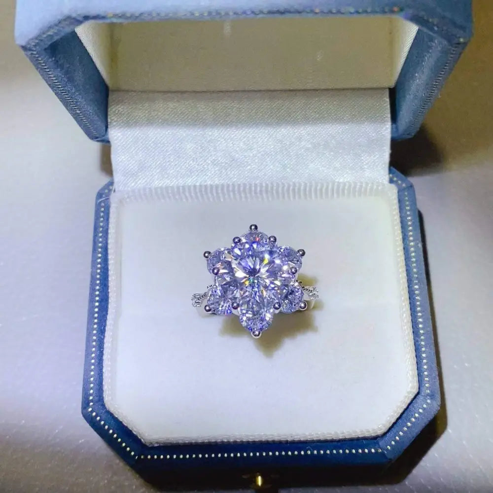 Elegant 5 carat moissanite ring for luxury fashion enthusiasts $90 1-piece elevate your style with exquisite moissanite