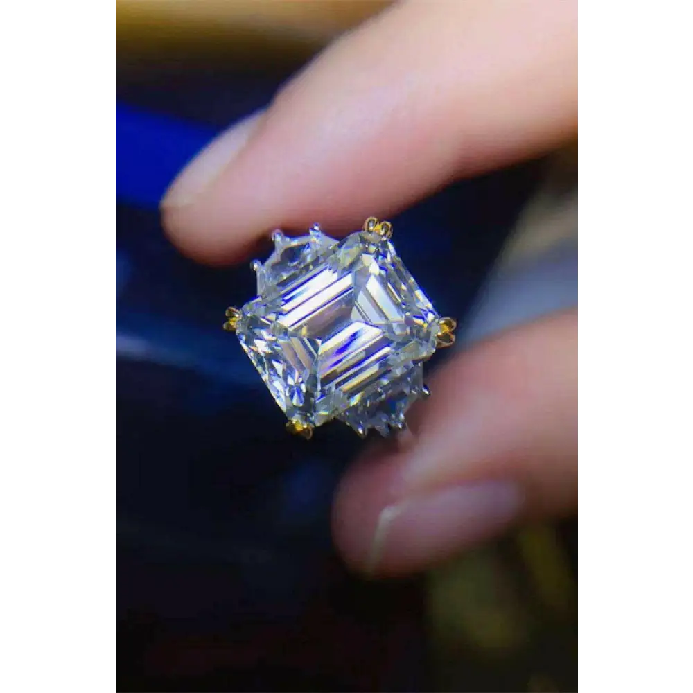 Exquisite 5 carat moissanite ring for luxury fashion enthusiasts $279 moissanite jewelry over 0.3 carats comes