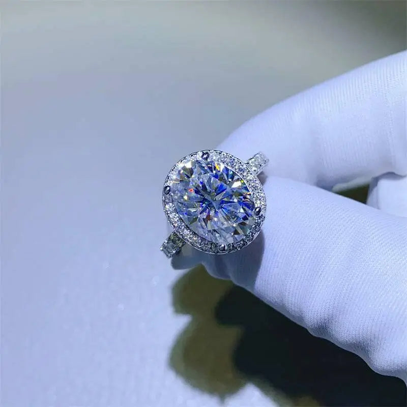 5 carat moissanite ring in sterling silver for luxury fashion for women $385 1-piece this exquisite moissanite jewelry,