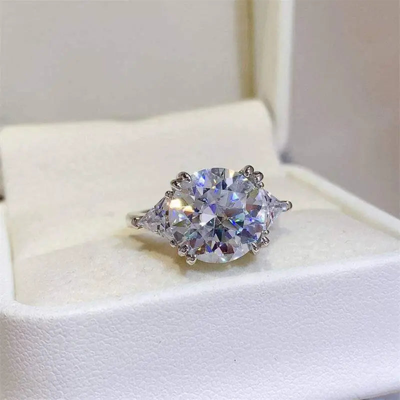 Radiate elegance with the 5 carat moissanite ring in sterling silver $180 1-piece this exquisite piece of moissanite