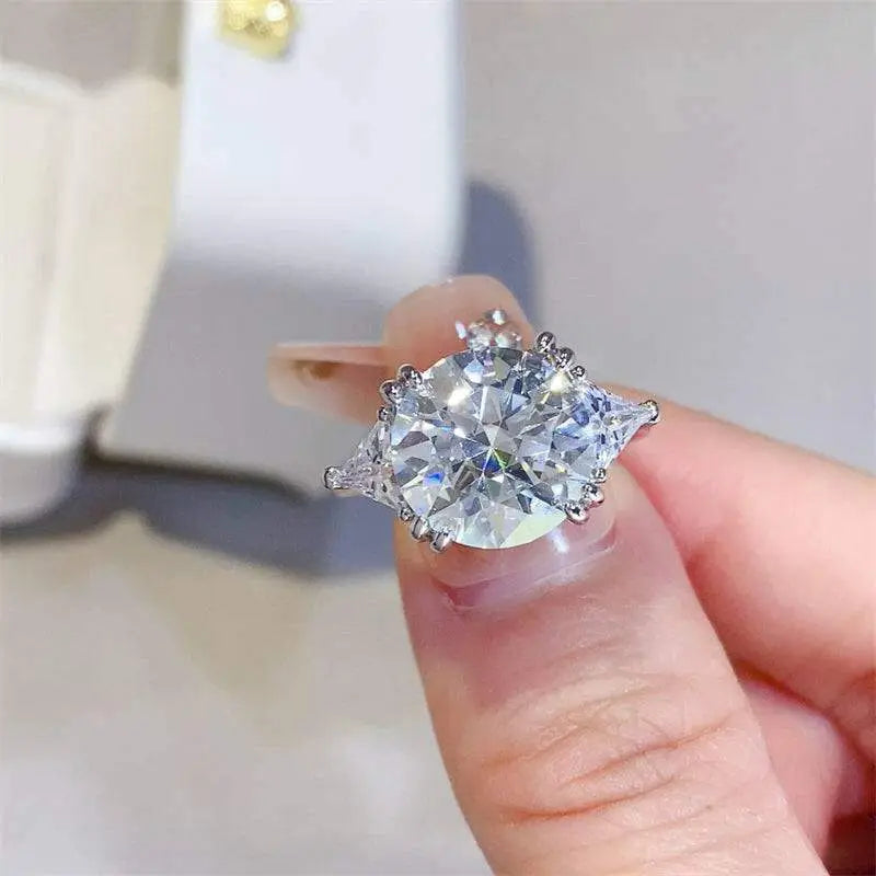 Radiate elegance with the 5 carat moissanite ring in sterling silver $180 1-piece this exquisite piece of moissanite