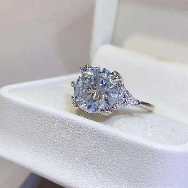 Radiate elegance with the 5 carat moissanite ring in sterling silver $180 1-piece this exquisite piece of moissanite