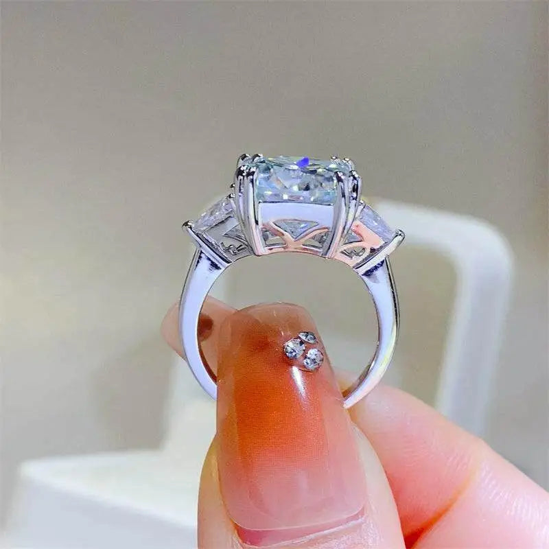 Radiate elegance with the 5 carat moissanite ring in sterling silver $180 1-piece this exquisite piece of moissanite