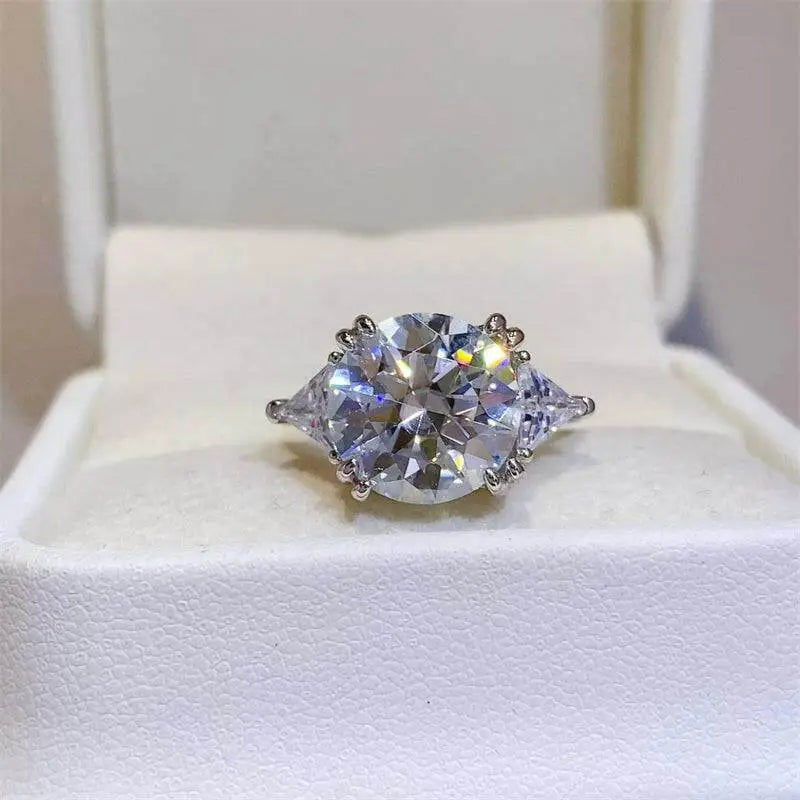 Radiate elegance with the 5 carat moissanite ring in sterling silver $180 1-piece this exquisite piece of moissanite