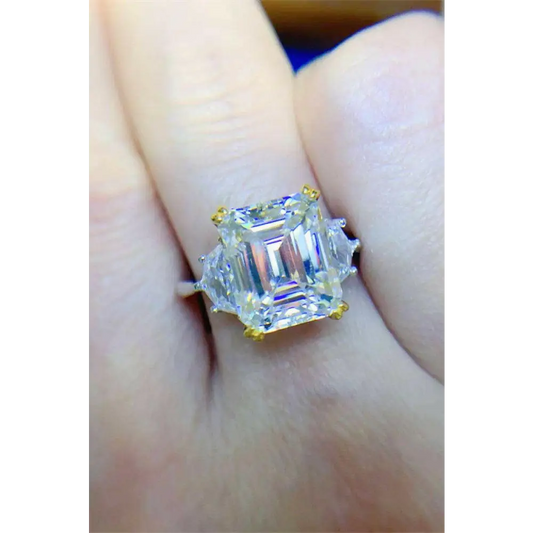 Exquisite 5 carat moissanite ring for luxury fashion enthusiasts $279 moissanite jewelry over 0.3 carats comes