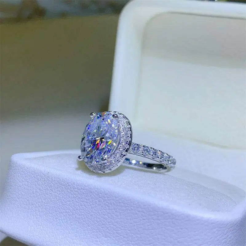 5 carat moissanite ring in sterling silver for luxury fashion for women $385 1-piece this exquisite moissanite jewelry,