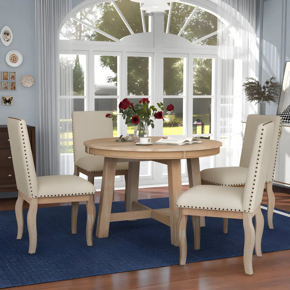 Elevate your home with the farmhouse wooden dining table set $899.99 specification product information item st000074aae