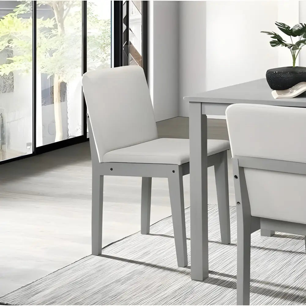 Grey finish 5pc dining room set for a touch of luxury and comfort $599.99 furniture