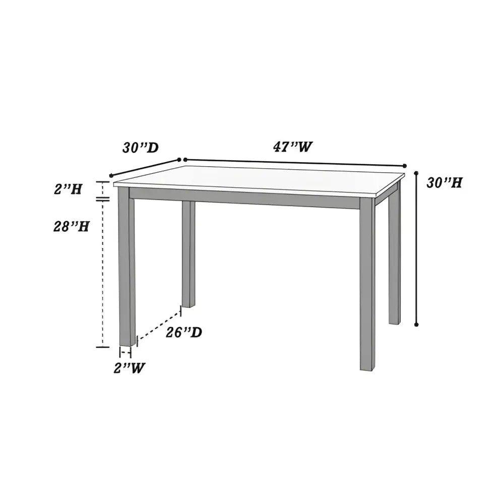 Grey finish 5pc dining room set for a touch of luxury and comfort $599.99 furniture