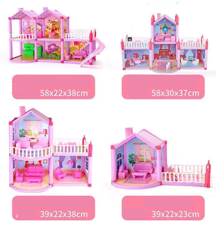 Luxurious princess castle villa doll house for imaginative play