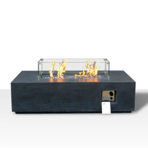 Elevate outdoor luxury with the elegant concrete propane fire pit table $1,299.99 furniture